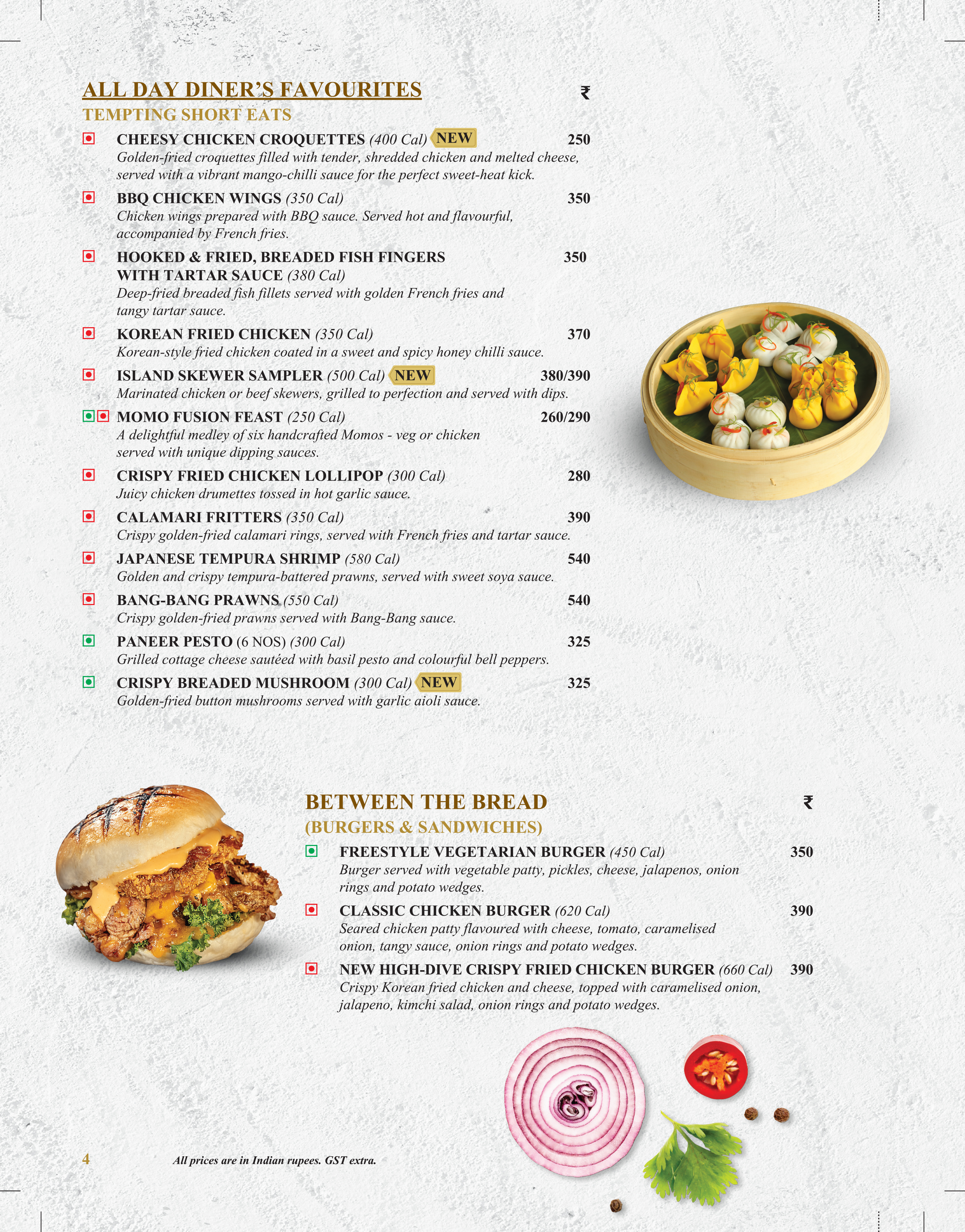 UpperCrust menu